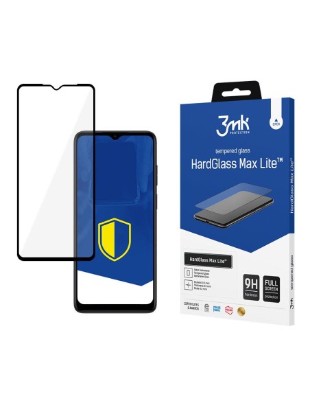 9H 3mk HardGlass Max Lite™ stiklas, skirtas Motorola Moto E22 9H 3mk HardGlass Max Lite™ stiklas, skirtas Motorola Moto E22