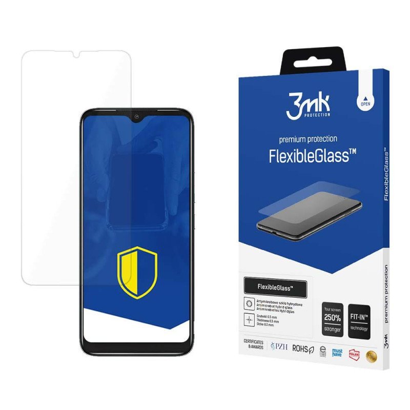 3mk FlexibleGlass™ hibridinis stiklas, skirtas Nokia C12 3mk FlexibleGlass™ hibridinis stiklas, skirtas Nokia C12