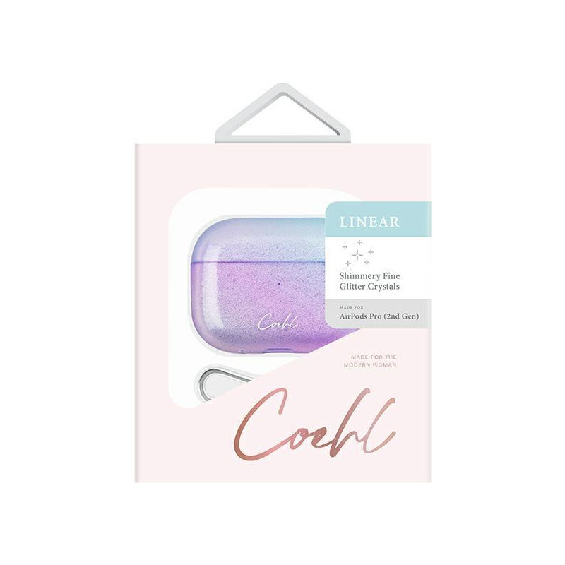 Uniq Coehl Linear dėklas, skirtas AirPods Pro 2 – violetinis