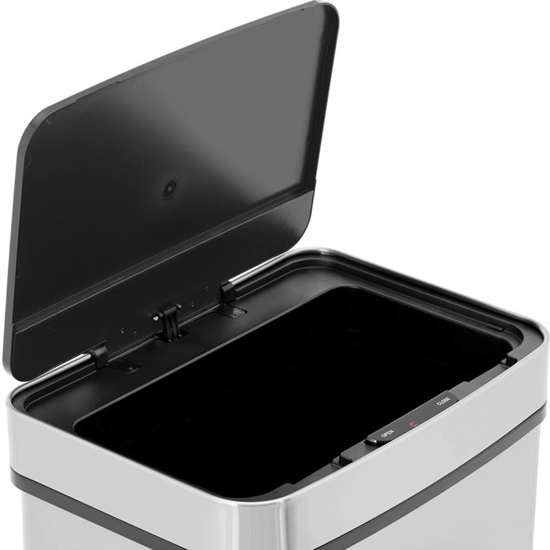 Automatinė šiukšlių dėžė ant kojų 45 l - pilka