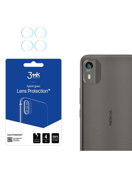 3mk Lens Protection™ hibridinis fotoaparato stiklas, skirtas Nokia C12 3mk Lens Protection™ hibridinis fotoaparato stiklas, skirtas Nokia C12