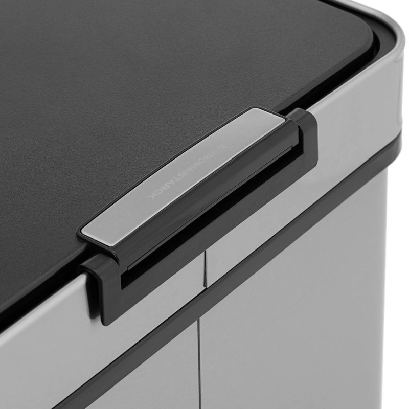 Automatinė šiukšlių dėžė ant kojų 45 l - pilka