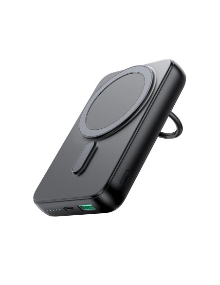 Belaidis maitinimo blokas 10000mAh Joyroom JR-W050 20W MagSafe su stovu + USB-C laidas - juodas
