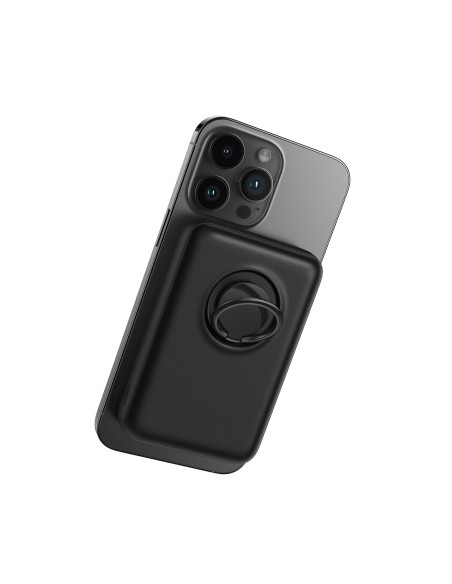 Belaidis maitinimo blokas 10000mAh Joyroom JR-W050 20W MagSafe su stovu + USB-C laidas - juodas