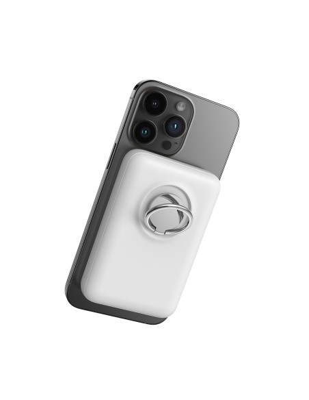 Belaidis maitinimo blokas 10000mAh Joyroom JR-W050 20W MagSafe su stovu + USB-C laidas - baltas Belaidis maitinimo blokas 10000mAh Joyroom JR-W050 20W MagSafe su stovu + USB-C laidas - baltas