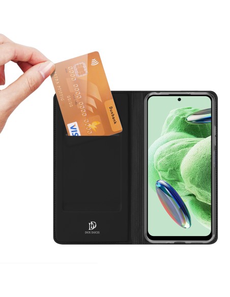 Dux Ducis Skin Pro dėklas, skirtas Xiaomi Redmi Note 12 Pro+ Flip Cover kortelės piniginės stovas juodas Dux Ducis Skin Pro dėklas, skirtas Xiaomi Redmi Note 12 Pro+ Flip Cover kortelės piniginės stovas juodas
