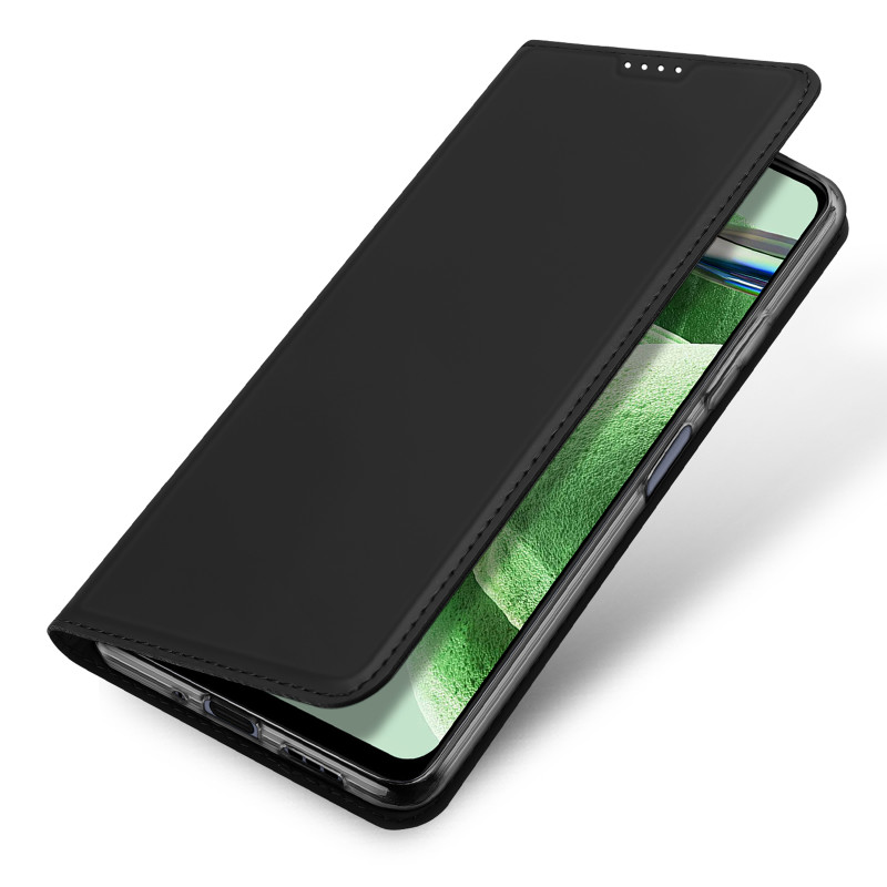 Dux Ducis Skin Pro dėklas, skirtas Xiaomi Redmi Note 12 Pro+ Flip Cover kortelės piniginės stovas juodas