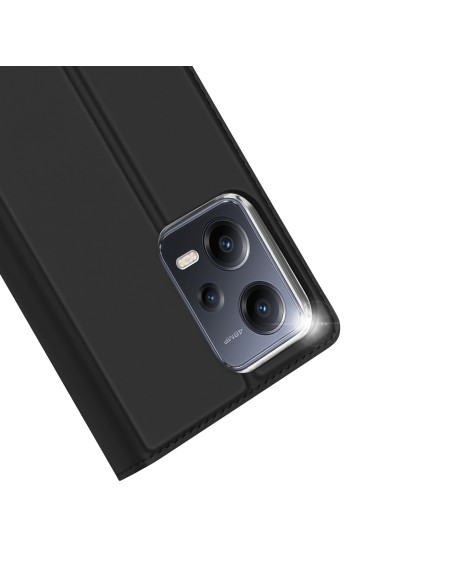 Dux Ducis Skin Pro dėklas, skirtas Xiaomi Redmi Note 12 5G / Poco X5 5G Flip Cover kortelės piniginės stovas juodas Dux Ducis Skin Pro dėklas, skirtas Xiaomi Redmi Note 12 5G / Poco X5 5G Flip Cover kortelės piniginės stovas juodas