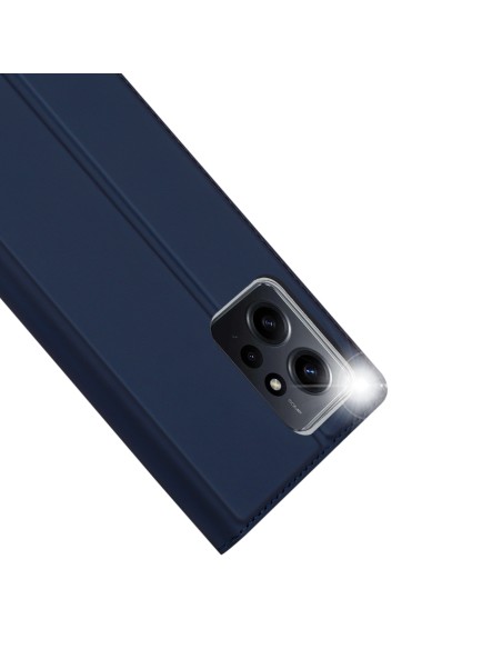 „Dux Ducis Skin Pro“ dėklas, skirtas „Xiaomi Redmi Note 12“ atverčiamas dangtelis kortelės piniginės stovas mėlynas „Dux Ducis Skin Pro“ dėklas, skirtas „Xiaomi Redmi Note 12“ atverčiamas dangtelis kortelės piniginės stovas mėlynas