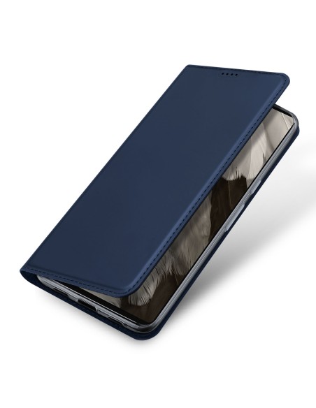 Dux Ducis Skin Pro dėklas, skirtas Google Pixel 7a dangteliu su atvartu, kortelės piniginės stovu mėlynas Dux Ducis Skin Pro dėklas, skirtas Google Pixel 7a dangteliu su atvartu, kortelės piniginės stovu mėlynas