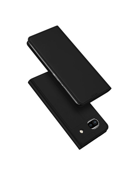„Dux Ducis Skin Pro“ dėklas, skirtas „Google Pixel 7a“ dangteliu su atvartu, juodas piniginės stovas „Dux Ducis Skin Pro“ dėklas, skirtas „Google Pixel 7a“ dangteliu su atvartu, juodas piniginės stovas