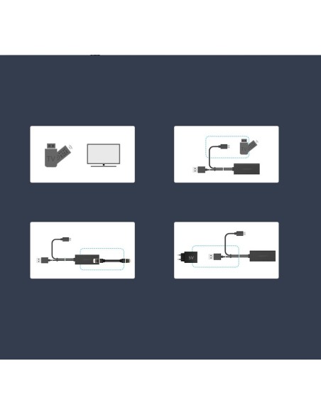 Išorinis LAN adapteris micro USB 100Mbps, skirtas Chromecast 1m black Išorinis LAN adapteris micro USB 100Mbps, skirtas Chromecast 1m black
