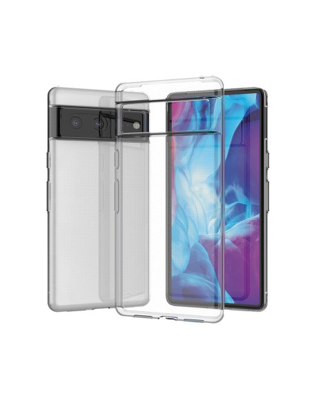 Itin skaidrus 0,5 mm dėklas, skirtas „Google Pixel 7a“ plonu dangteliu, skaidrus