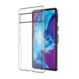 Itin skaidrus 0,5 mm dėklas, skirtas „Google Pixel 7a“ plonu dangteliu, skaidrus