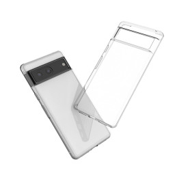 Itin skaidrus 0,5 mm dėklas, skirtas „Google Pixel 7a“ plonu dangteliu, skaidrus