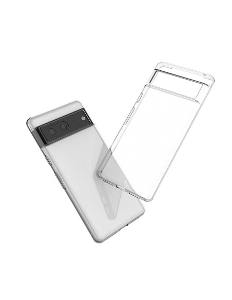 Itin skaidrus 0,5 mm dėklas, skirtas „Google Pixel 7a“ plonu dangteliu, skaidrus