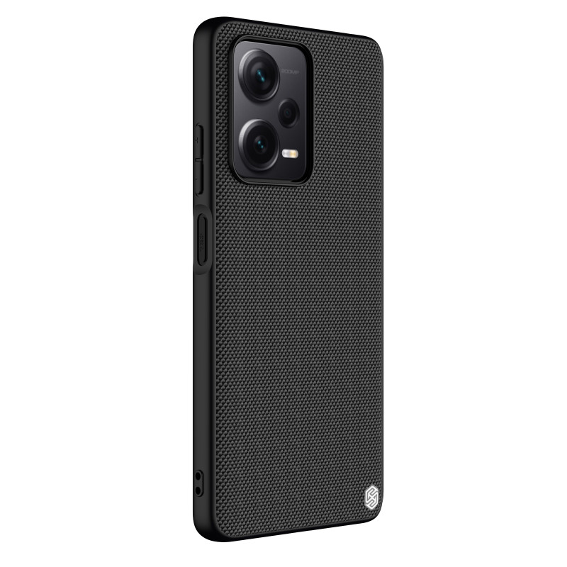 Nillkin Textured Case dėklas skirtas Xiaomi Redmi Note 12 Pro+ sustiprintas nailoninis dangtelis juodas