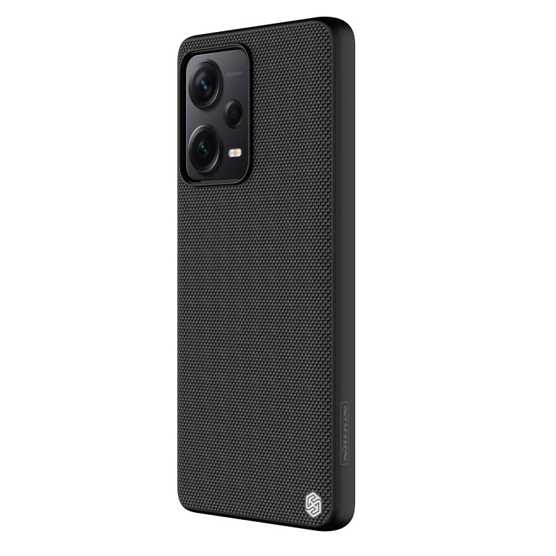 Nillkin Textured Case dėklas skirtas Xiaomi Redmi Note 12 Pro+ sustiprintas nailoninis dangtelis juodas