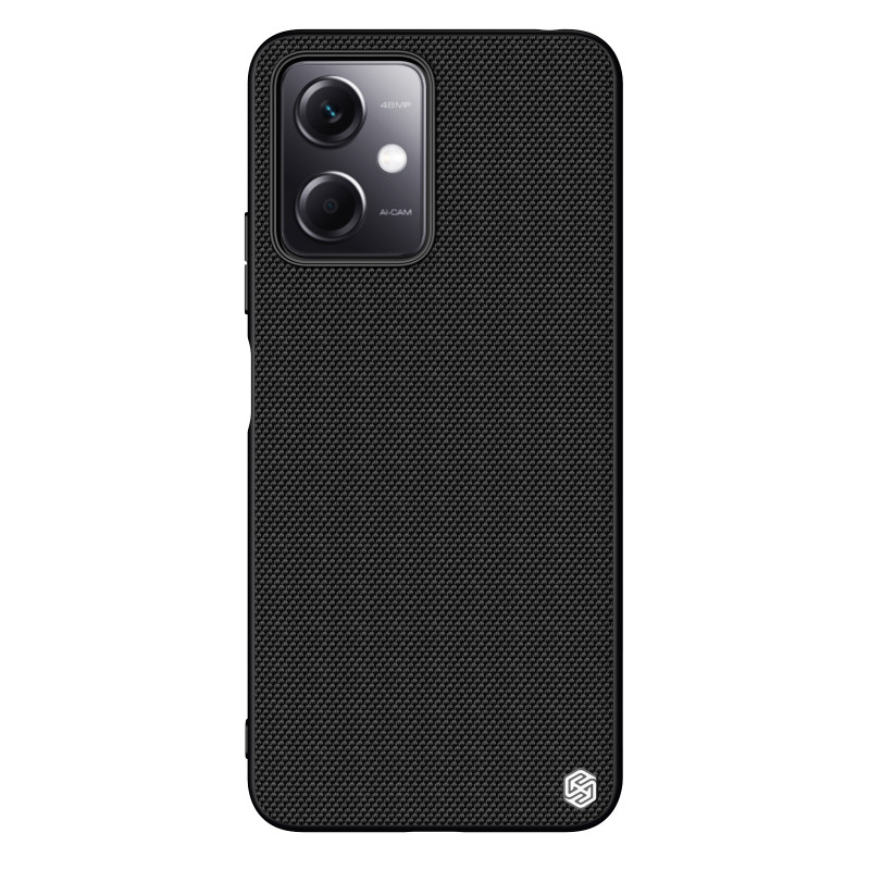 Nillkin tekstūruotas dėklas, skirtas Xiaomi Redmi Note 12 5G / Poco X5 5G sustiprintas nailoninis dangtelis juodas