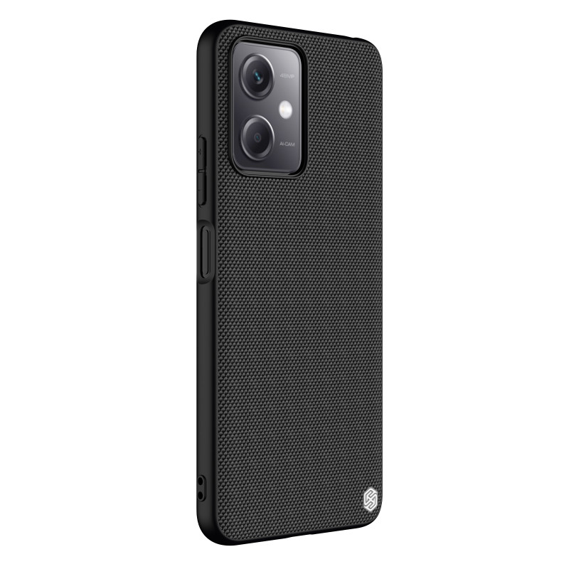 Nillkin tekstūruotas dėklas, skirtas Xiaomi Redmi Note 12 5G / Poco X5 5G sustiprintas nailoninis dangtelis juodas