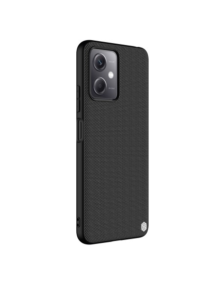 Nillkin tekstūruotas dėklas, skirtas Xiaomi Redmi Note 12 5G / Poco X5 5G sustiprintas nailoninis dangtelis juodas Nillkin tekstūruotas dėklas, skirtas Xiaomi Redmi Note 12 5G / Poco X5 5G sustiprintas nailoninis dangtelis juodas