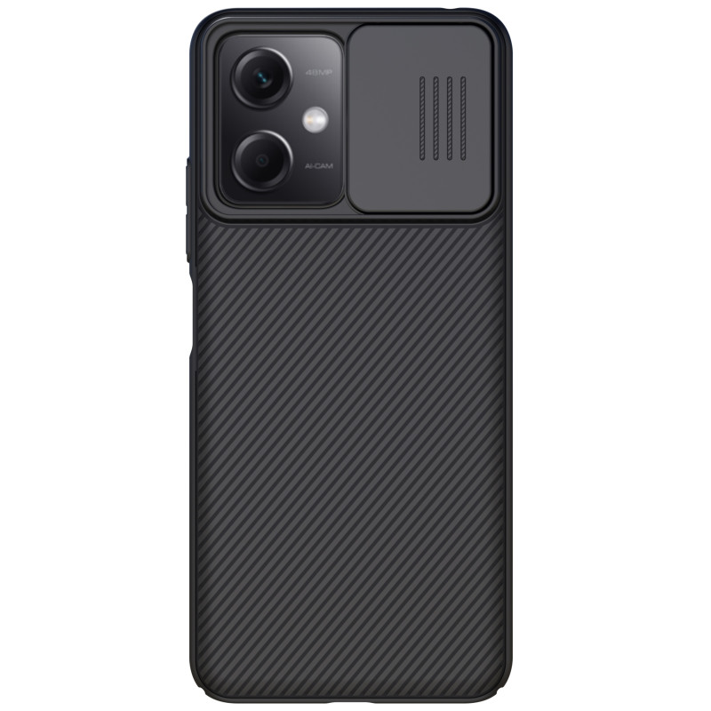 Nillkin CamShield dėklas, skirtas Xiaomi Redmi Note 12 5G / Poco X5 5G dangtelis su fotoaparato apsauga juoda