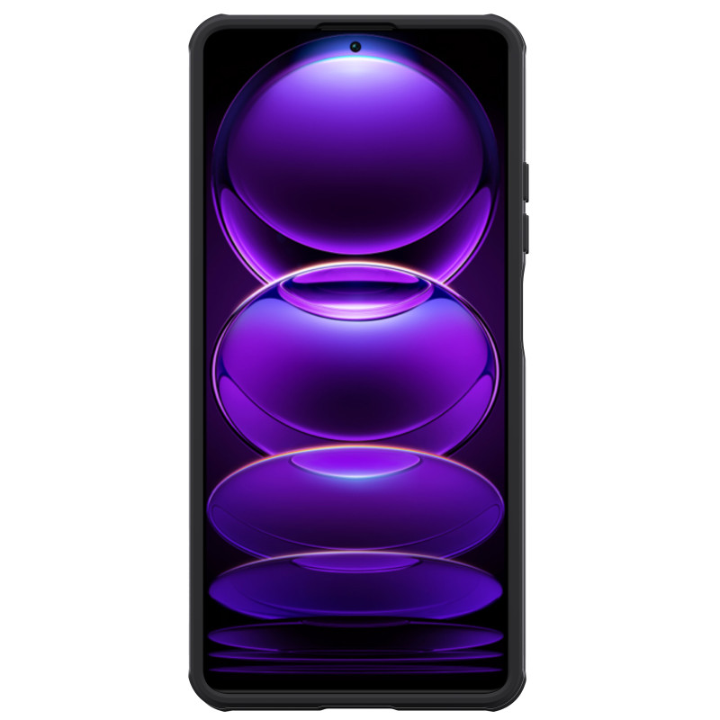 Nillkin CamShield Pro Case dėklas skirtas Xiaomi Redmi Note 12 Pro+ dangtelis su juodu fotoaparato dangteliu
