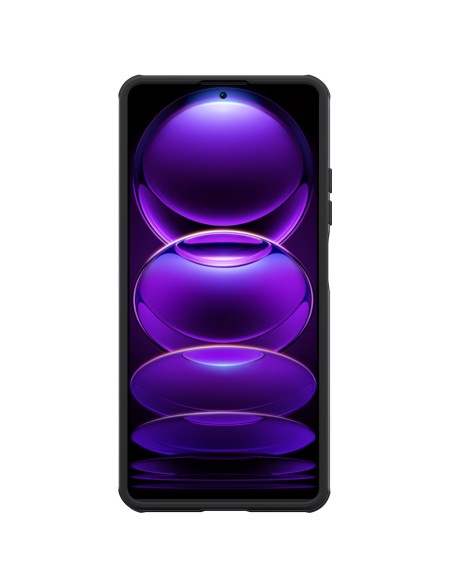 Nillkin CamShield Pro Case dėklas skirtas Xiaomi Redmi Note 12 Pro+ dangtelis su juodu fotoaparato dangteliu