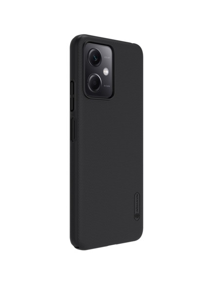 Nillkin Super Frosted Shield dėklas, skirtas Xiaomi Redmi Note 12 5G / Poco X5 5G telefono dangtelis juodas