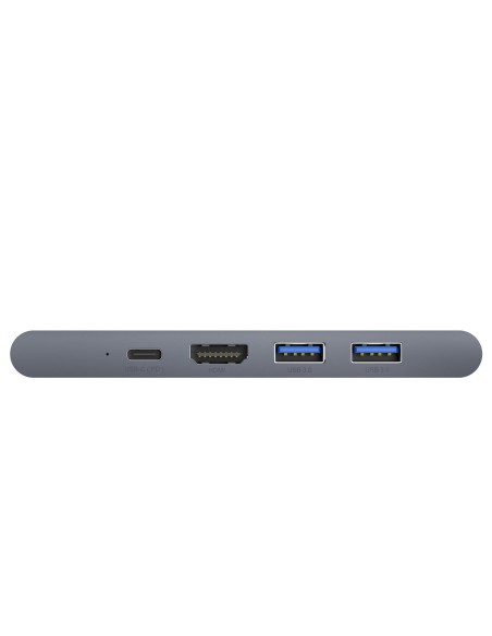 Prijungimo stotelė HUB 7in1 USB-C Thunderbolt MacBook Pro 2016 2017 2018 pilka