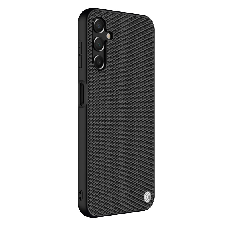 Nillkin tekstūruotas dėklas, skirtas Samsung Galaxy A14 5G / Galaxy A14 sustiprintas nailoninis dangtelis juodas