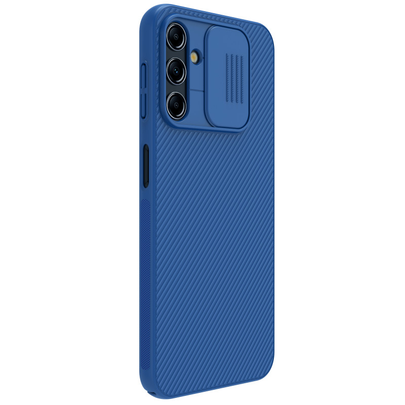Nillkin CamShield dėklas, skirtas Samsung Galaxy A14 5G / Galaxy A14 dangtelis su fotoaparato apsauga mėlyna
