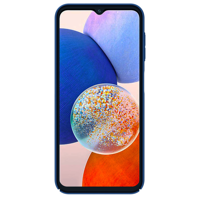 Nillkin CamShield dėklas, skirtas Samsung Galaxy A14 5G / Galaxy A14 dangtelis su fotoaparato apsauga mėlyna