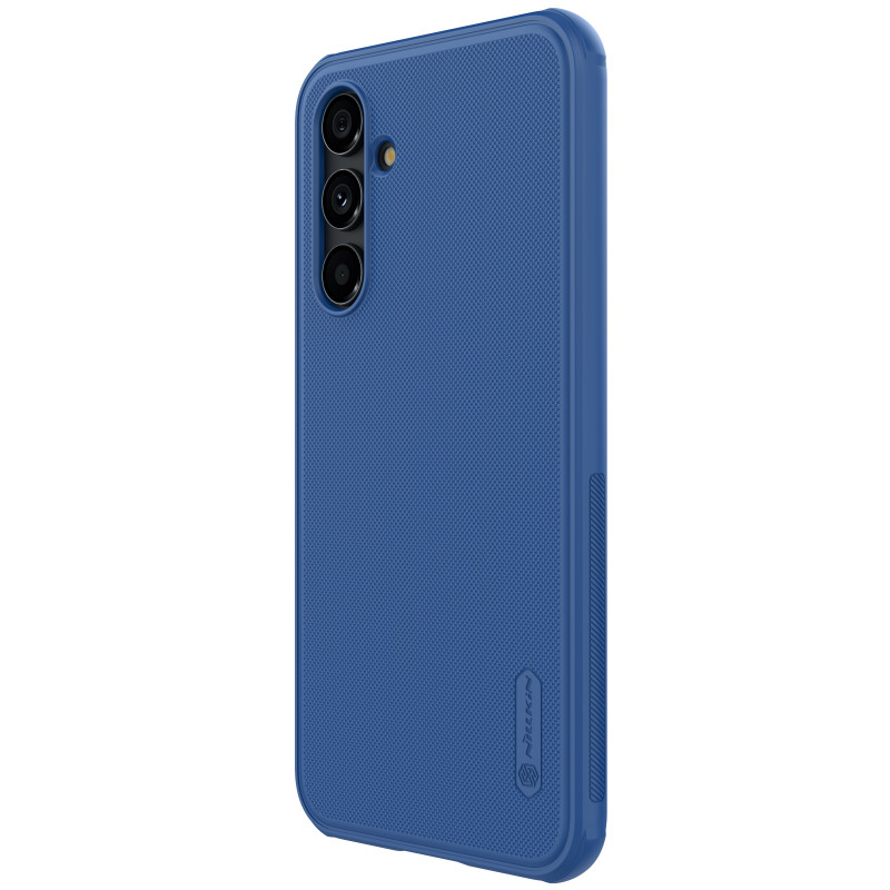 Nillkin Super Frosted Shield Pro dėklas, skirtas Samsung Galaxy A54 5G Armored Cover + telefono stovas mėlynas