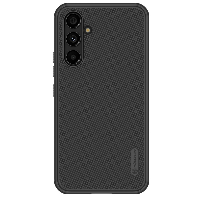 Nillkin Super Frosted Shield Pro dėklas, skirtas Samsung Galaxy A54 5G Armored dangtelis + telefono stovas juodas