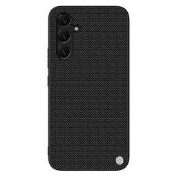 Nillkin tekstūruotas dėklas, skirtas Samsung Galaxy A54 5G, sustiprintas nailoninis dangtelis, juodas