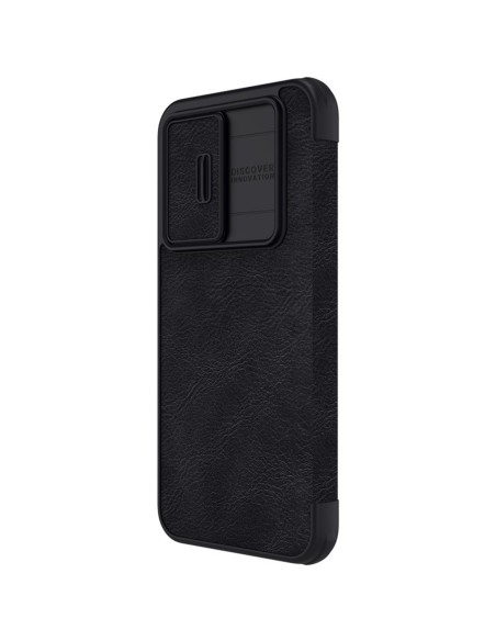 Nillkin Qin Leather Pro Case Dėklas, skirtas Samsung Galaxy A54 5G Flip Cover Camera Protector Black Nillkin Qin Leather Pro Case Dėklas, skirtas Samsung Galaxy A54 5G Flip Cover Camera Protector Black