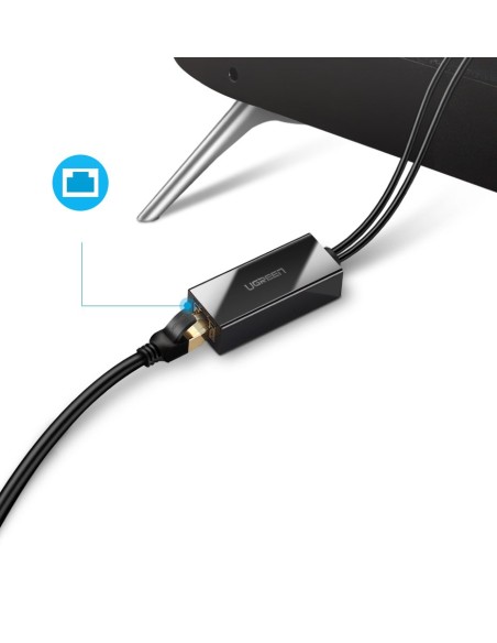 Išorinis LAN adapteris micro USB 100Mbps, skirtas Chromecast 1m black Išorinis LAN adapteris micro USB 100Mbps, skirtas Chromecast 1m black