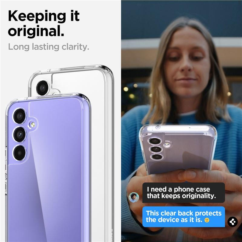 Spigen Ultra Hybrid dėklas, skirtas Samsung Galaxy A54 5G - skaidrus