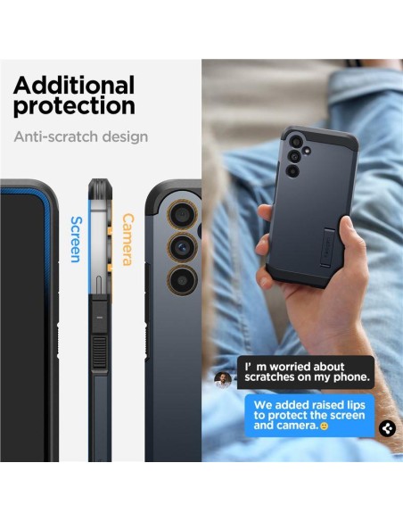Spigen Tough Armor dėklas Samsung Galaxy A54 5G - juodas metalas Spigen Tough Armor dėklas Samsung Galaxy A54 5G - juodas metalas