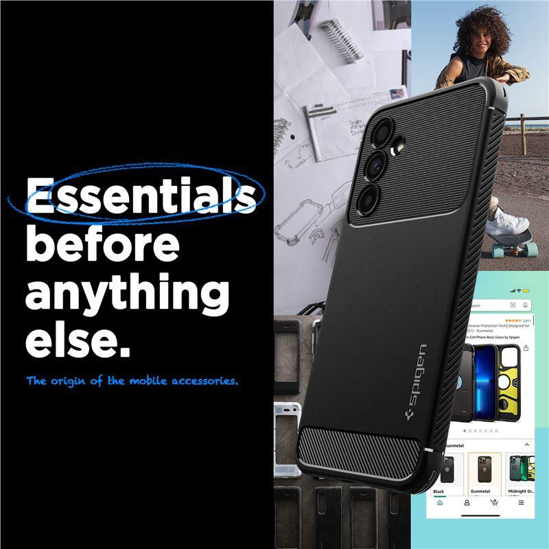 Spigen Rugged Armor dėklas, skirtas Samsung Galaxy A54 5G - matinė juoda