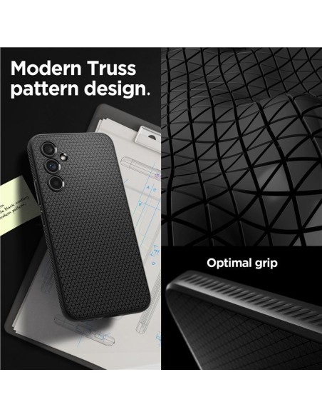 Spigen Liquid Air dėklas, skirtas Samsung Galaxy A54 5G - matinė juoda Spigen Liquid Air dėklas, skirtas Samsung Galaxy A54 5G - matinė juoda