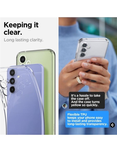 Spigen Skystųjų kristalų dėklas, skirtas Samsung Galaxy A54 5G - skaidrus Spigen Skystųjų kristalų dėklas, skirtas Samsung Galaxy A54 5G - skaidrus