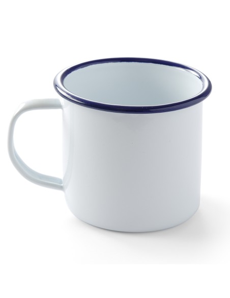 Emalinis puodelis su rankena balta 520 ml Hendi 621301