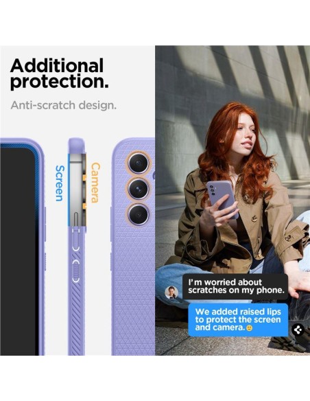 Spigen Liquid Air dėklas, skirtas Samsung Galaxy A54 5G - violetinė Spigen Liquid Air dėklas, skirtas Samsung Galaxy A54 5G - violetinė
