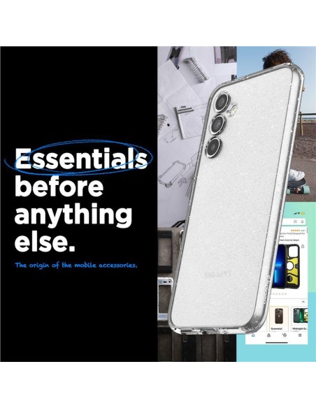 Spigen Skystųjų kristalų dėklas Samsung Galaxy A54 5G - skaidrus ir blizgantis Spigen Skystųjų kristalų dėklas Samsung Galaxy A54 5G - skaidrus ir blizgantis
