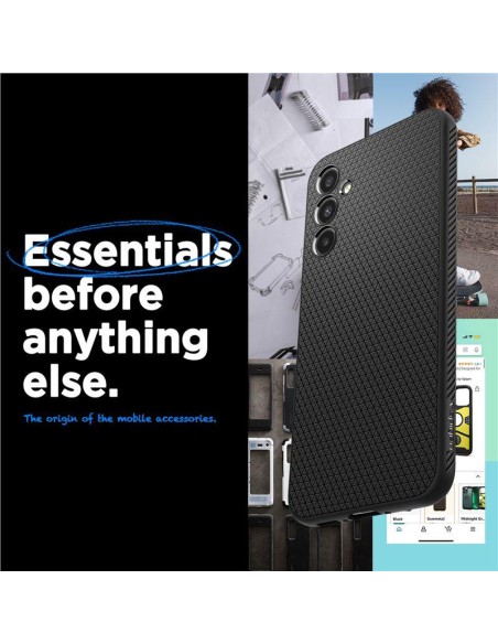 Spigen Liquid Air dėklas, skirtas Samsung Galaxy A34 5G - matinė juoda Spigen Liquid Air dėklas, skirtas Samsung Galaxy A34 5G - matinė juoda