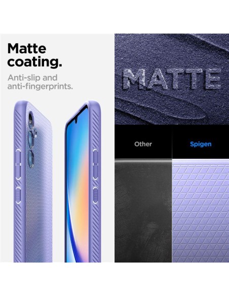 Spigen Liquid Air dėklas, skirtas Samsung Galaxy A34 5G - violetinė Spigen Liquid Air dėklas, skirtas Samsung Galaxy A34 5G - violetinė