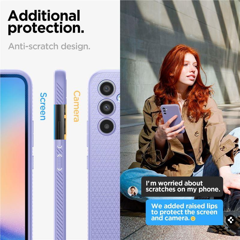 Spigen Liquid Air dėklas, skirtas Samsung Galaxy A34 5G - violetinė