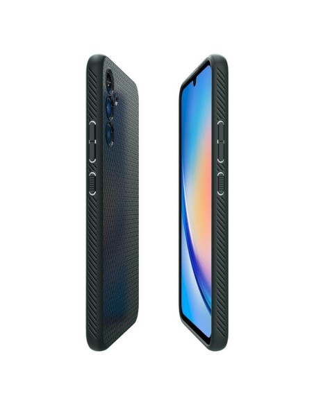 Spigen Liquid Air dėklas, skirtas Samsung Galaxy A34 5G - tamsiai žalias Spigen Liquid Air dėklas, skirtas Samsung Galaxy A34 5G - tamsiai žalias